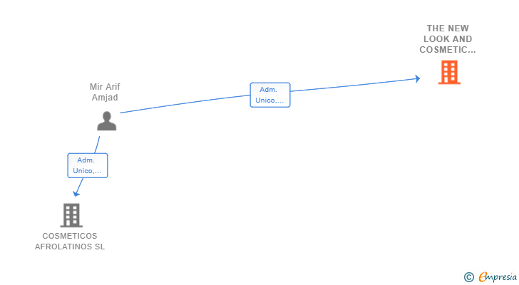 Vinculaciones societarias de THE NEW LOOK AND COSMETIC SL