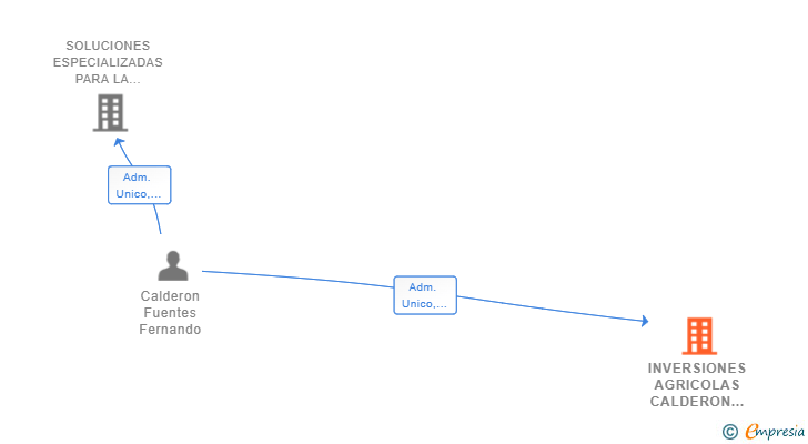 Vinculaciones societarias de INVERSIONES AGRICOLAS CALDERON SL