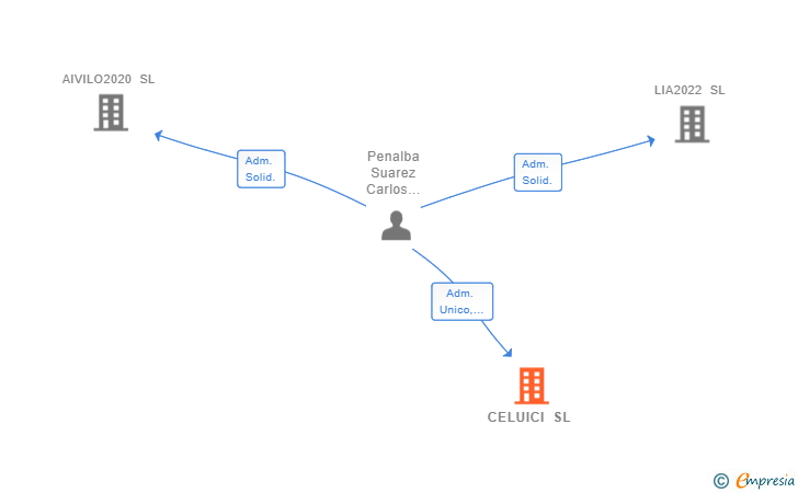 Vinculaciones societarias de CELUICI SL