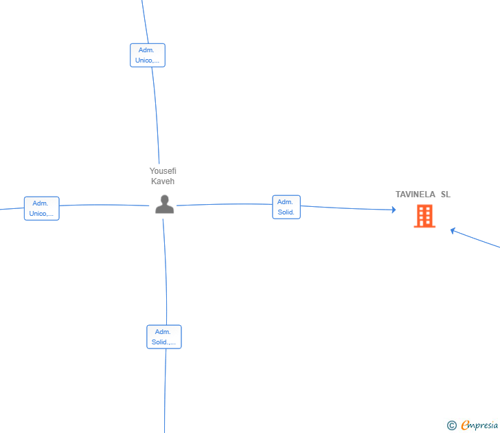 Vinculaciones societarias de TAVINELA SL
