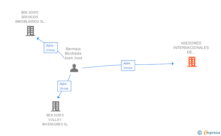Vinculaciones societarias de ASESORES INTERNACIONALES DE MERCADO INMOBILIARIO SL