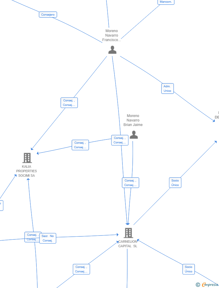 Vinculaciones societarias de CARNELION CREDIT SL