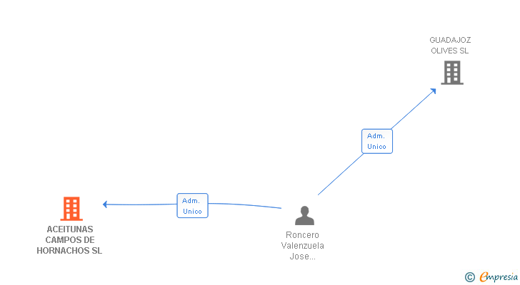 Vinculaciones societarias de ACEITUNAS CAMPOS DE HORNACHOS SL