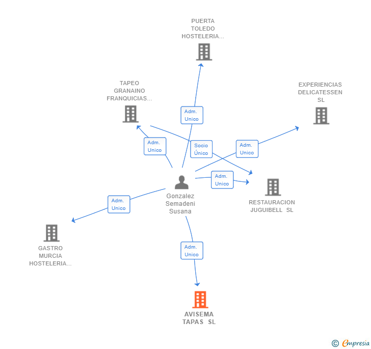 Vinculaciones societarias de AVISEMA TAPAS SL