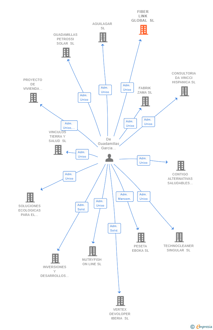 Vinculaciones societarias de FIBER LINK GLOBAL SL