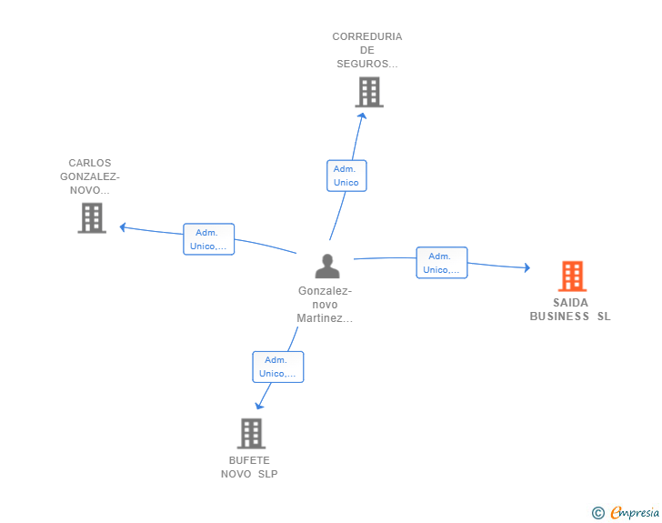 Vinculaciones societarias de SAIDA BUSINESS SL