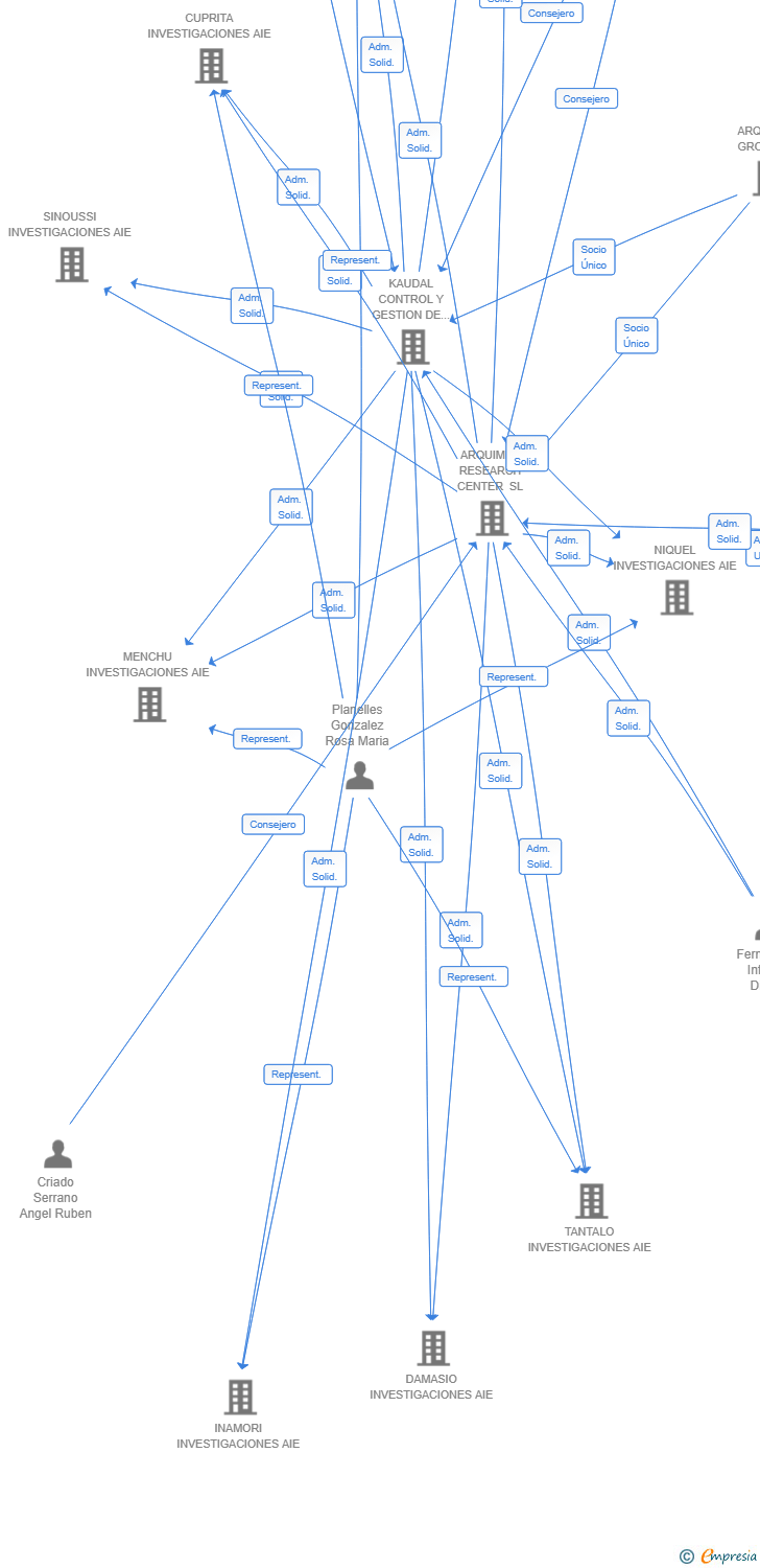Vinculaciones societarias de BRACKEN INVESTIGACIONES AIE