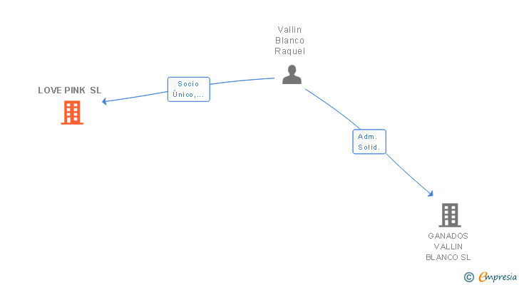 Vinculaciones societarias de LOVE PINK SL