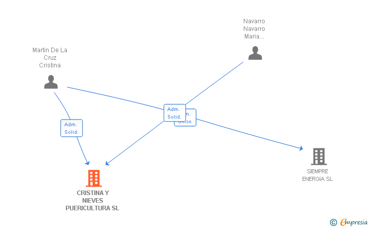 Vinculaciones societarias de CRISTINA Y NIEVES PUERICULTURA SL