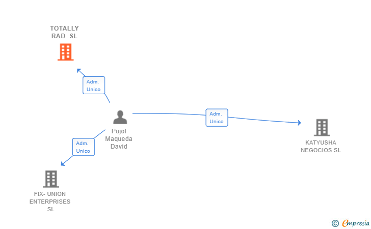 Vinculaciones societarias de TOTALLY RAD SL