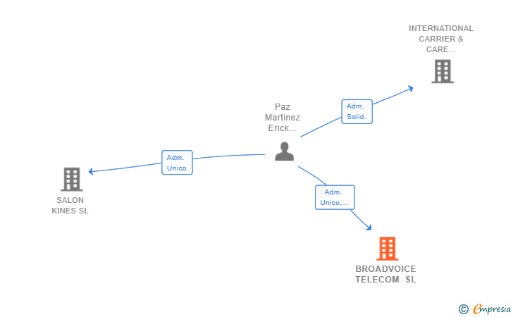 Vinculaciones societarias de BROADVOICE TELECOM SL
