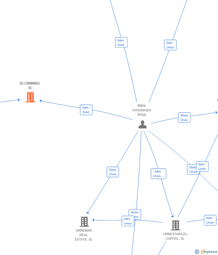 Vinculaciones societarias de BLOWMIND SL (EXTINGUIDA)