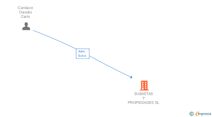 Vinculaciones societarias de SUBASTAS Y PROPIEDADES SL