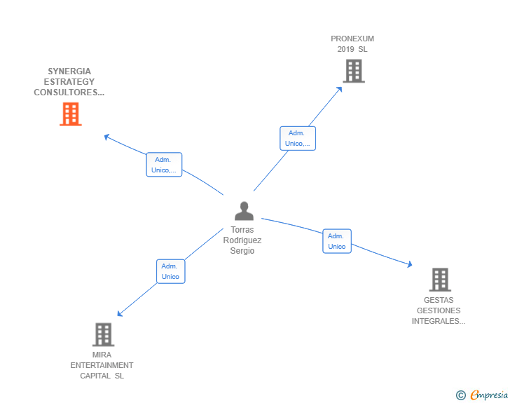 Vinculaciones societarias de SYNERGIA ESTRATEGY CONSULTORES SL
