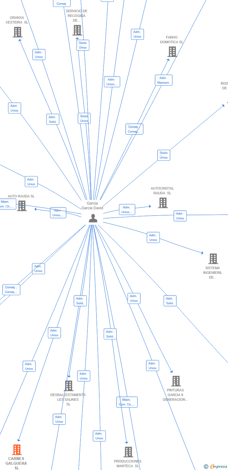 Vinculaciones societarias de CARNES GALGUERA SL