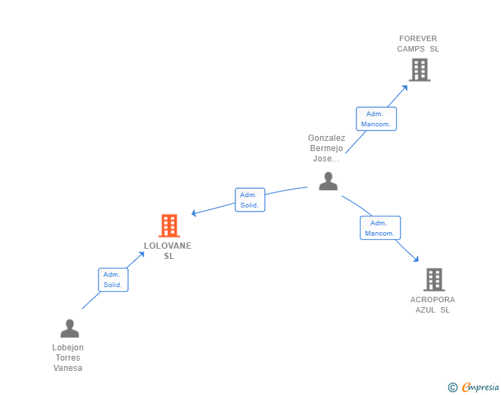 Vinculaciones societarias de LOLOVANE SL
