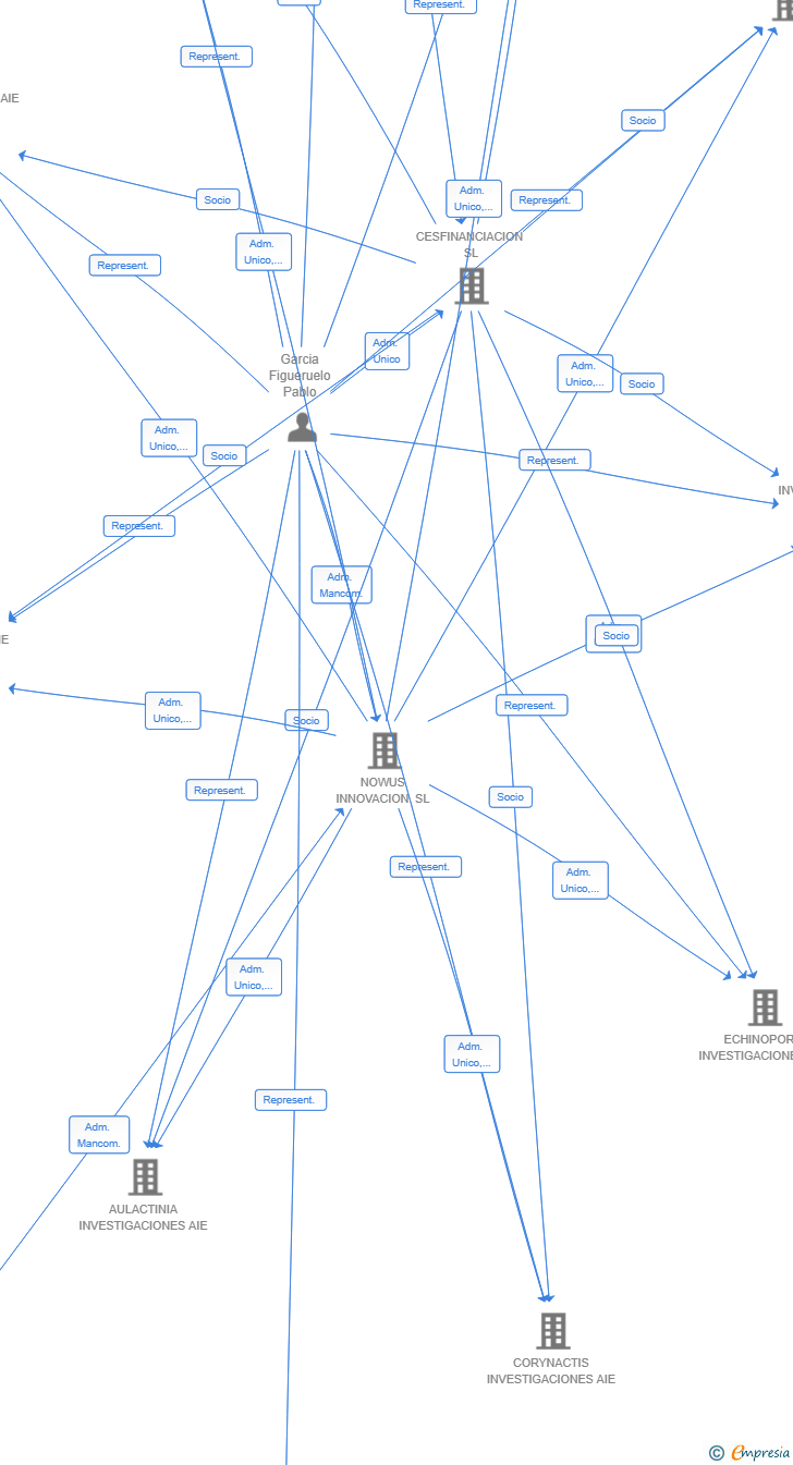 Vinculaciones societarias de CERIANTHUS INVESTIGACIONES AIE