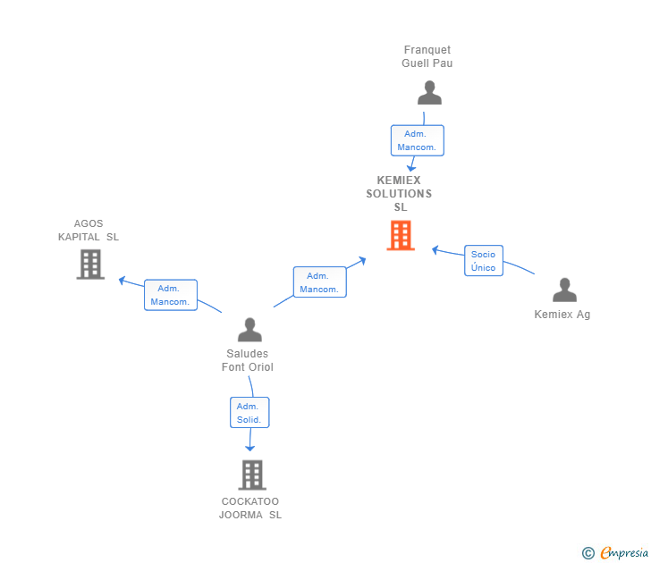 Vinculaciones societarias de KEMIEX SOLUTIONS SL