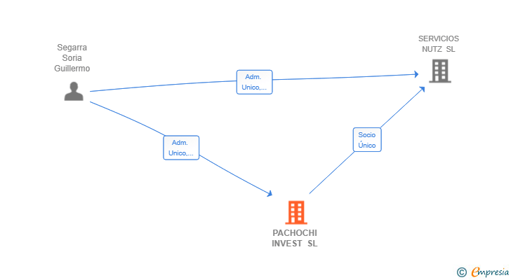 Vinculaciones societarias de PACHOCHI INVEST SL