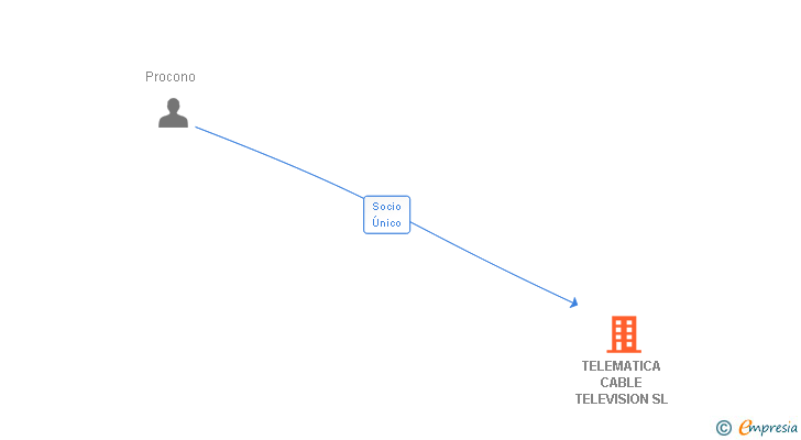 Vinculaciones societarias de TELEMATICA CABLE TELEVISION SL