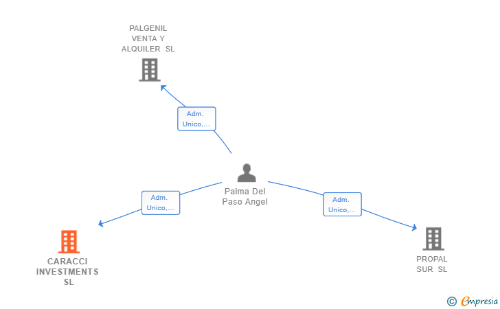 Vinculaciones societarias de CARACCI INVESTMENTS SL