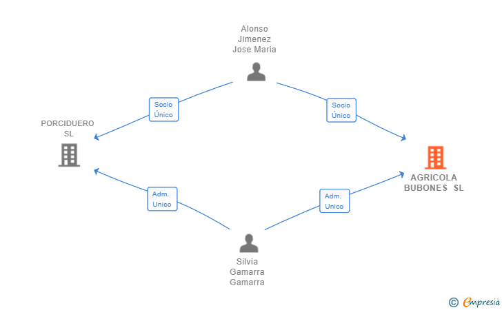 Vinculaciones societarias de AGRICOLA BUBONES SL