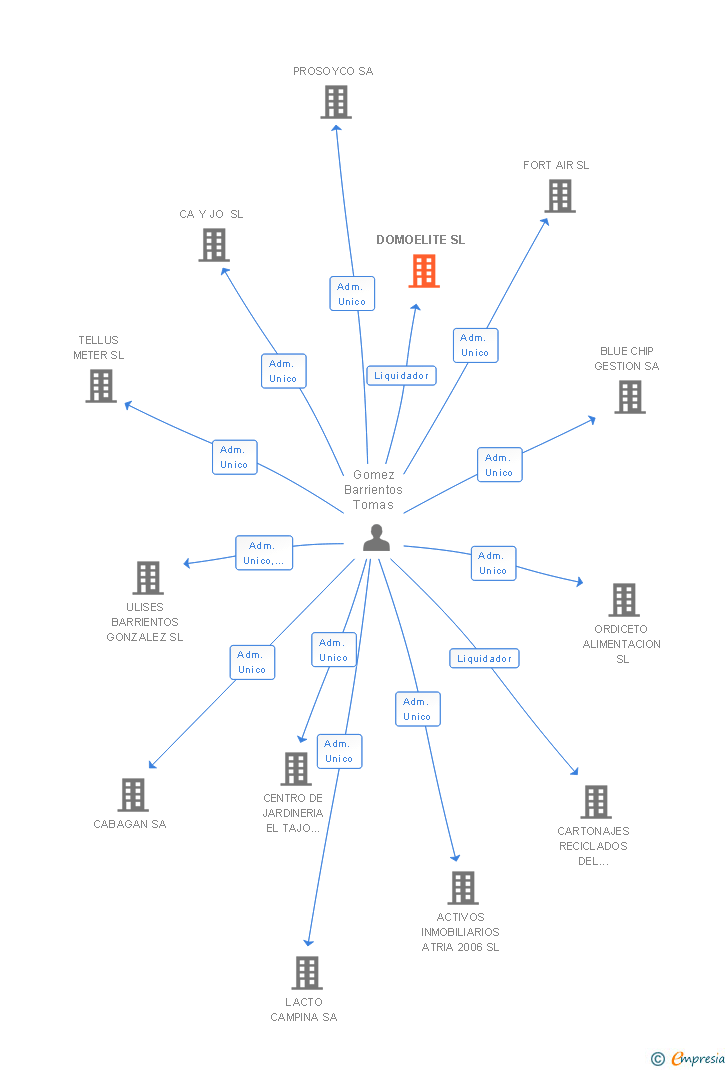 Vinculaciones societarias de DOMOELITE SL