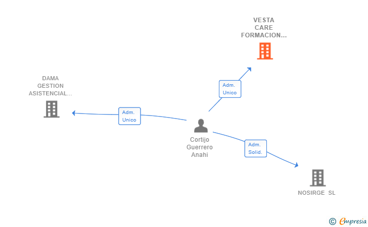 Vinculaciones societarias de VESTA CARE FORMACION Y GESTION SL