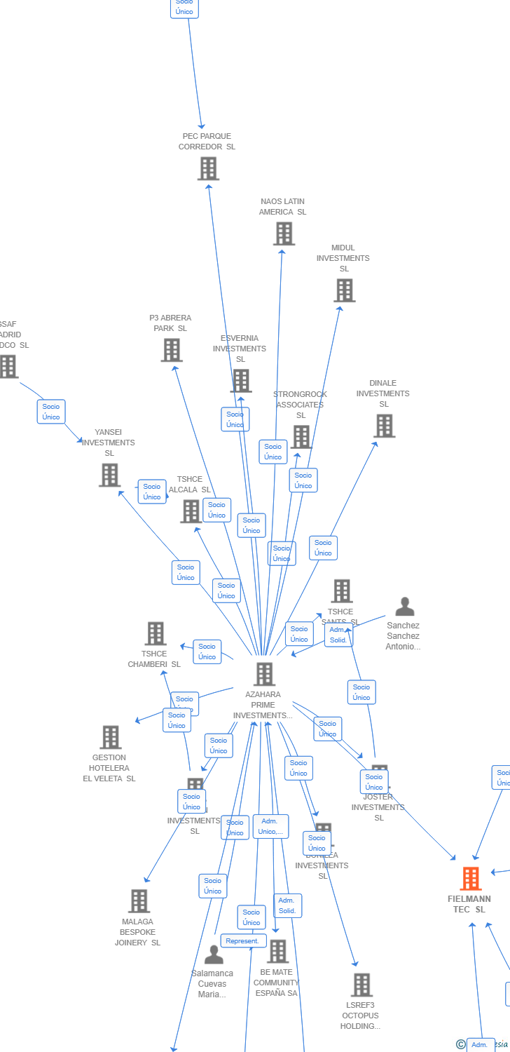 Vinculaciones societarias de FIELMANN TEC SL