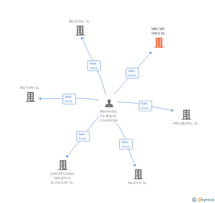 Vinculaciones societarias de VM CAP TRES SL