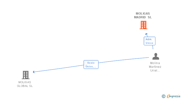 Vinculaciones societarias de MOLIGAS MADRID SL