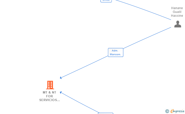 Vinculaciones societarias de MT & NT FOR SERVICIOS SL