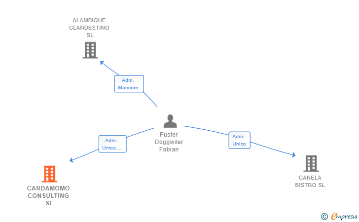 Vinculaciones societarias de CARDAMOMO CONSULTING SL