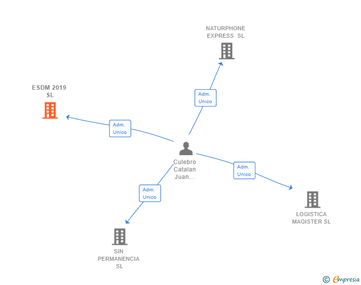 Vinculaciones societarias de ESDM 2019 SL