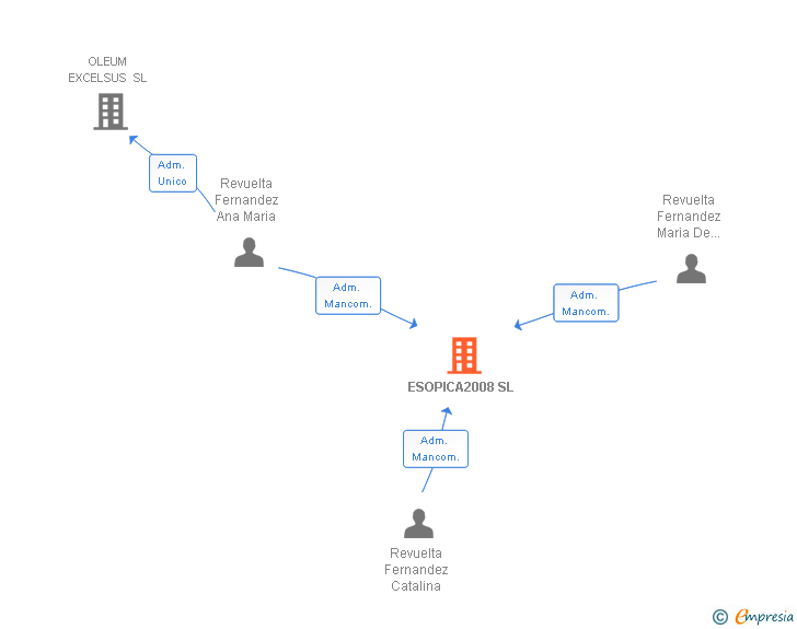 Vinculaciones societarias de ESOPICA2008 SL