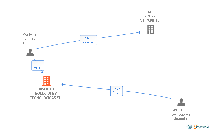Vinculaciones societarias de RAYLIGTH SOLUCIONES TECNOLOGICAS SL