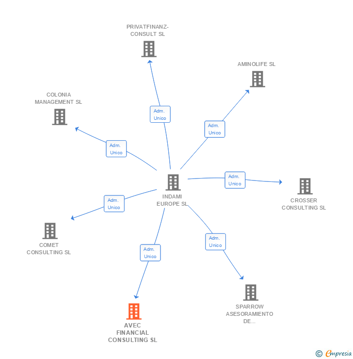 Vinculaciones societarias de AVEC FINANCIAL CONSULTING SL