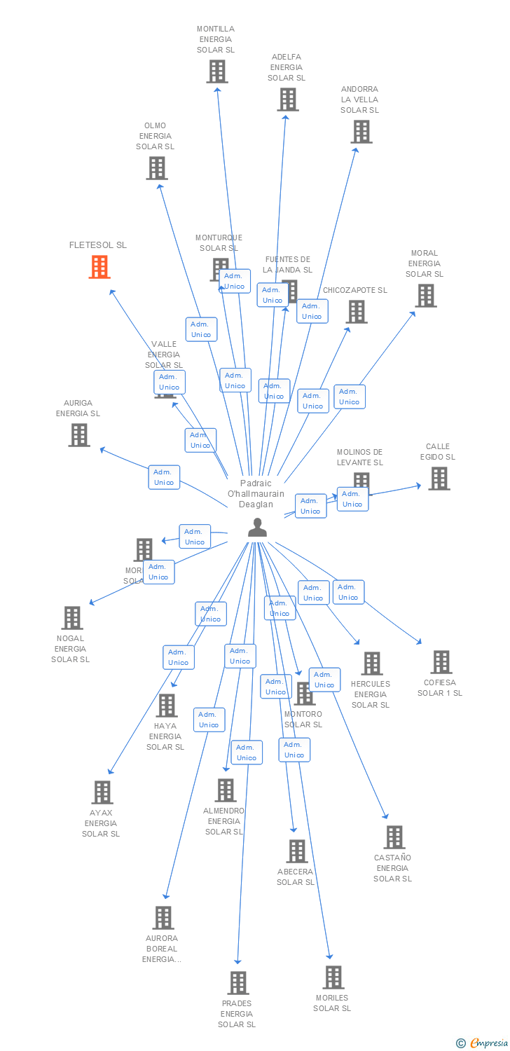 Vinculaciones societarias de FLETESOL SL