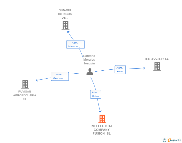 Vinculaciones societarias de INTELECTUAL COMPANY FUSION SL