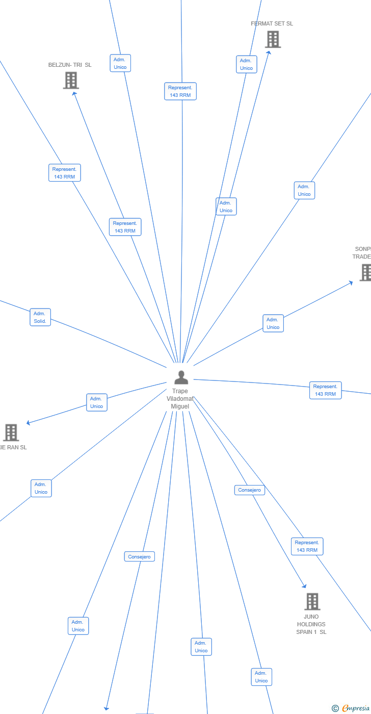 Vinculaciones societarias de NETWORKING 365 SL