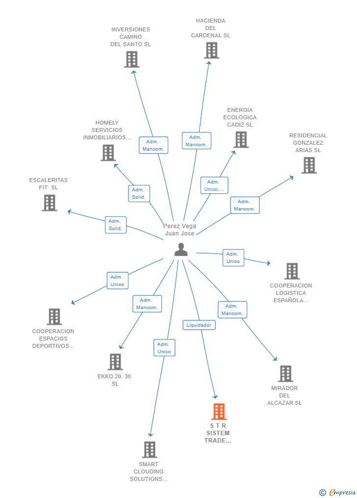 Vinculaciones societarias de S T R SISTEM TRADE AND REPORT SL