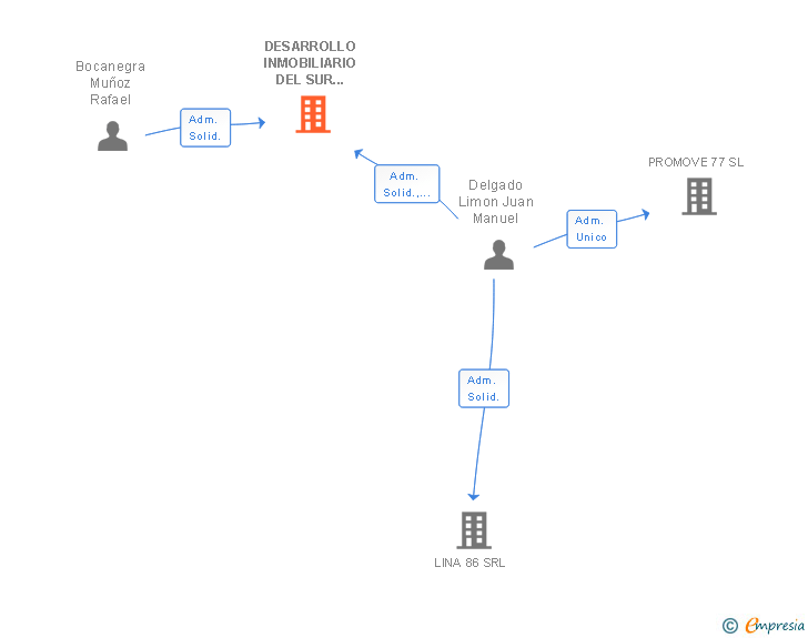 Vinculaciones societarias de DESARROLLO INMOBILIARIO DEL SUR SIGLO XXI SL