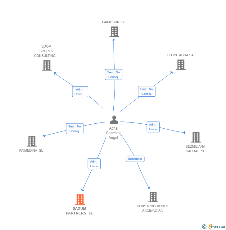 Vinculaciones societarias de SAXUM PARTNERS SL