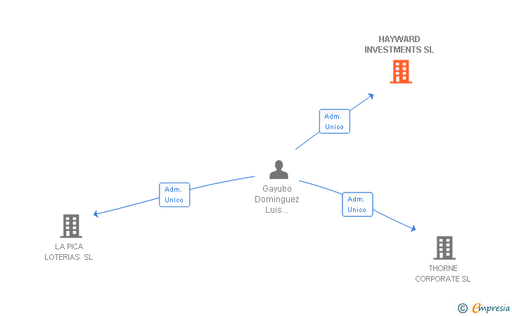 Vinculaciones societarias de HAYWARD INVESTMENTS SL