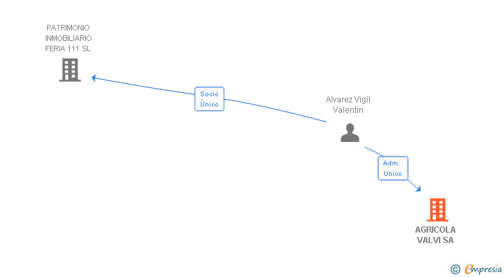 Vinculaciones societarias de AGRICOLA VALVI SA