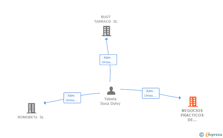 Vinculaciones societarias de NEGOCIOS PRACTICOS DE VANGUARDIA SL