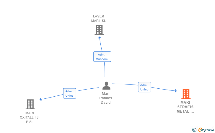 Vinculaciones societarias de MARI SERVEIS METAL.LURGICS SL