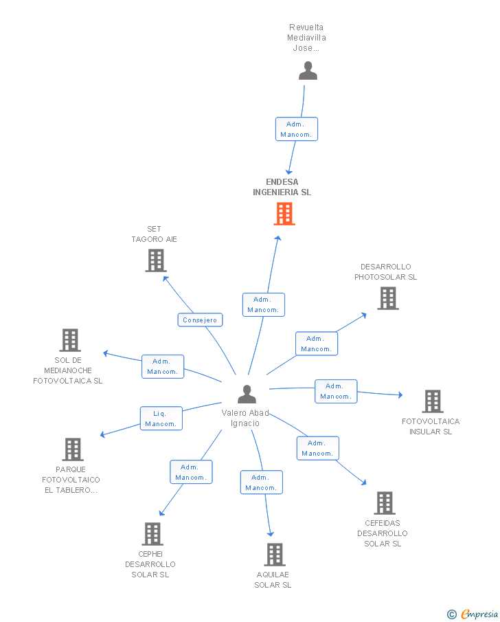 Vinculaciones societarias de ENDESA INGENIERIA SL