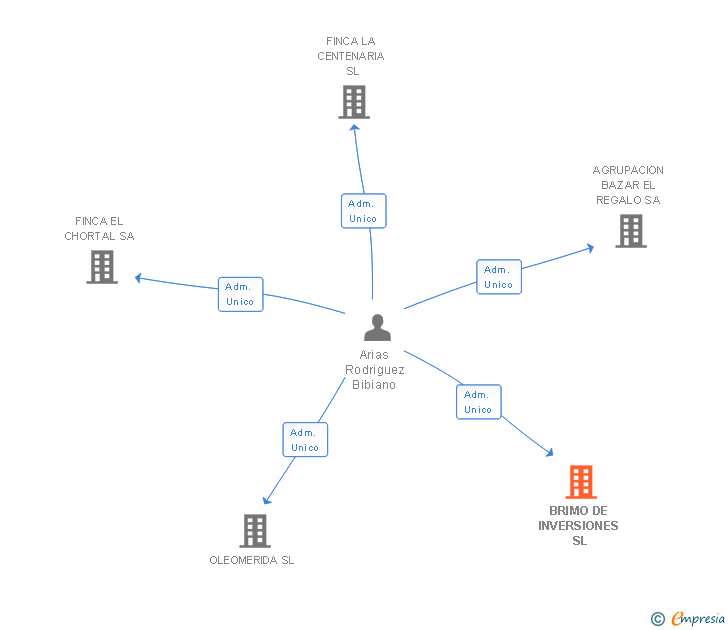 Vinculaciones societarias de BRIMO DE INVERSIONES SL