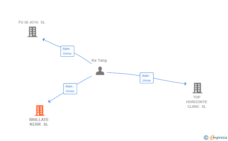 Vinculaciones societarias de BRILLATE KERR SL